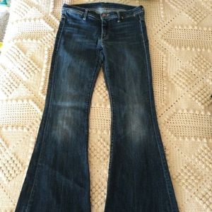 Mother Curfew flare leg jeans